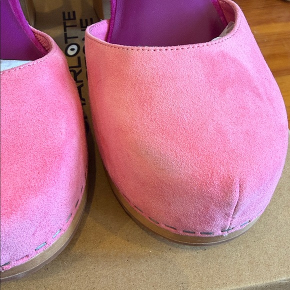 New in box! Charlotte Stone Maud Sandals in Flamingo Azalea size 8 - Picture 3 of 8